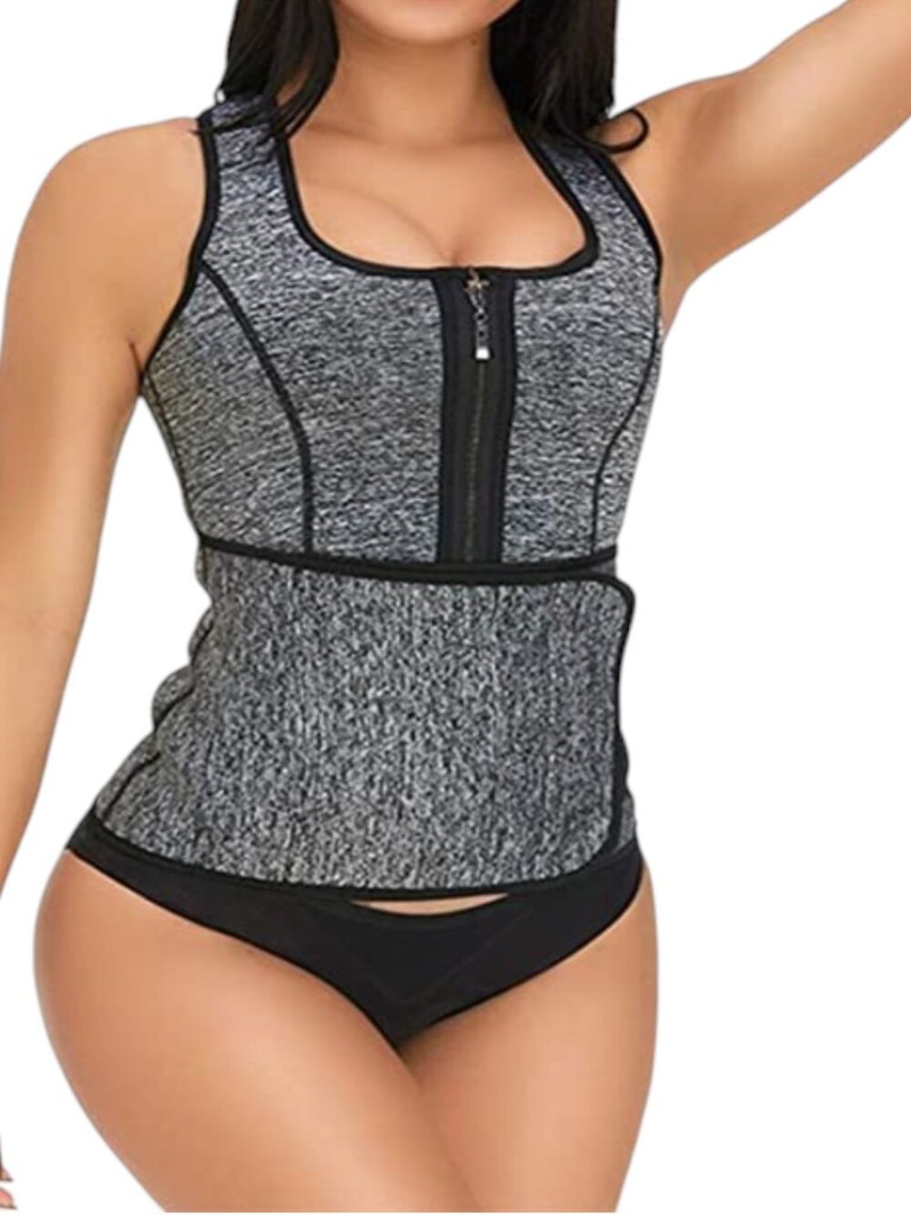 Plus Size 3XL Neoprene Sauna Vest Tank Top Adjustable Large Waist Trimmer Belt